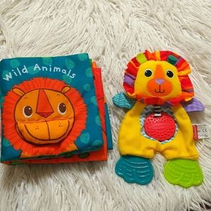 K's Kids & Infantino Sensory Baby Lion Set of 2